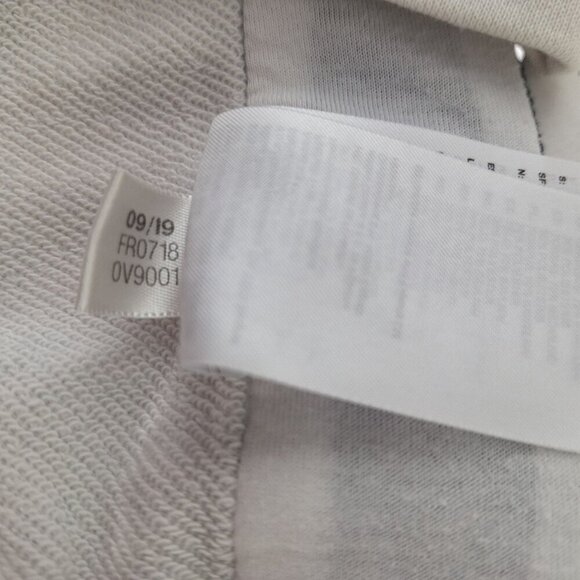 Adidas Changeover Tape Crew Sweatshirt Size Small White Black Spell Out Logo - Picture 6 of 7